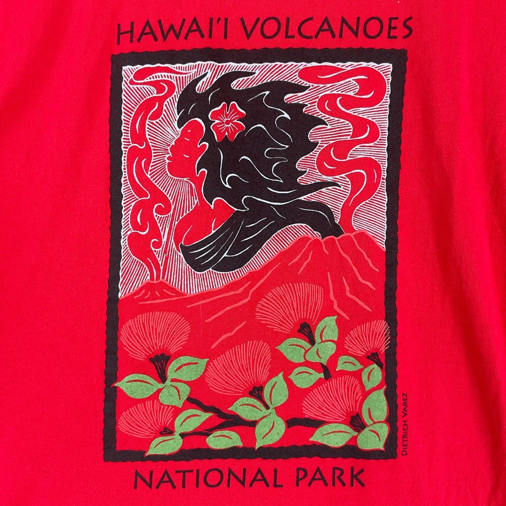 Royal Apparel Hawaii Volcanoes National Park Shirt Mens XL Red Dietrich Varez